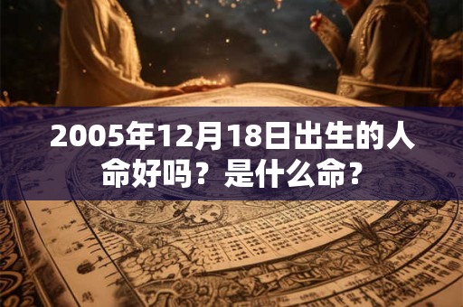 2005年12月18日出生的人命好吗？是什么命？