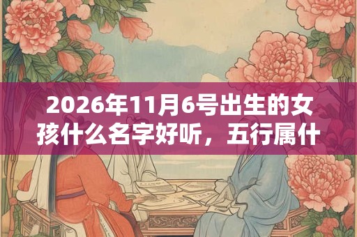 2026年11月6号出生的女孩什么名字好听，五行属什么