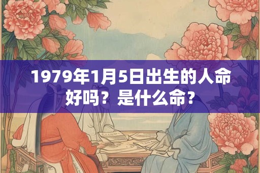 1979年1月5日出生的人命好吗？是什么命？