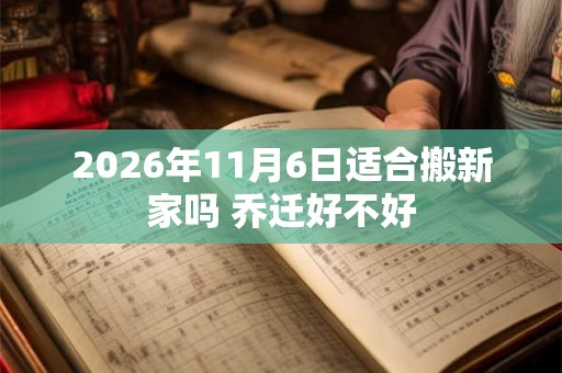 2026年11月6日适合搬新家吗 乔迁好不好