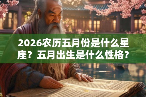 2026农历五月份是什么星座?五月出生是什么性格? 2026农历五月份是什么星座?五月出生是什么性格?