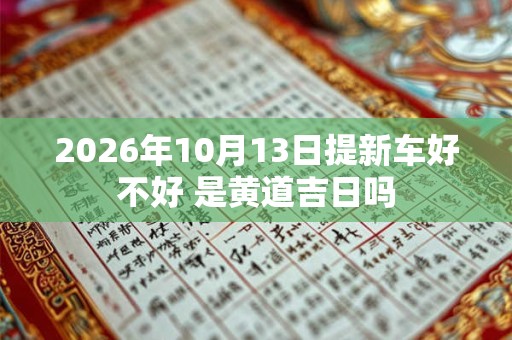 2026年10月13日提新车好不好 是黄道吉日吗