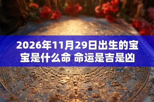 2026年11月29日出生的宝宝是什么命 命运是吉是凶