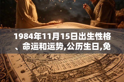 1984年11月15日出生性格、命运和运势,公历生日,免费算命