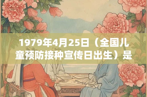 1979年4月25日(全国儿童预防接种宣传日出生)是什么命_命运如何 1979年4月25日(全国儿童预防接种宣传日出生)是什么命_命运如何