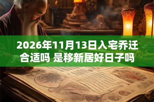 2026年11月13日入宅乔迁合适吗 是移新居好日子吗