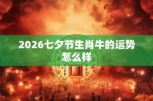 2026七夕节生肖牛的运势怎么样