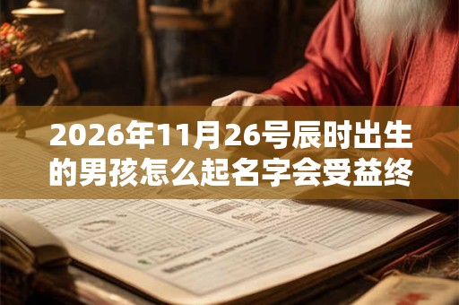 2026年11月26号辰时出生的男孩怎么起名字会受益终生