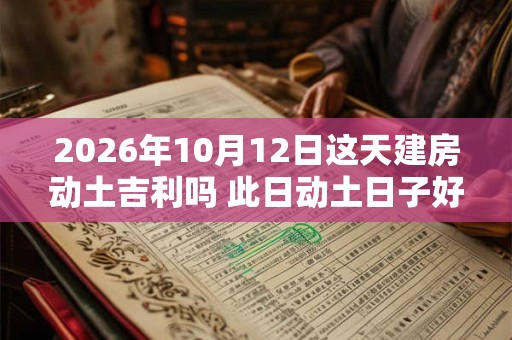 2026年10月12日这天建房动土吉利吗 此日动土日子好吗