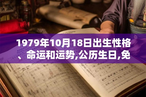 1979年10月18日出生性格、命运和运势,公历生日,免费算命 1979年10月18日出生性格、命运和运势,公历生日,免费算命