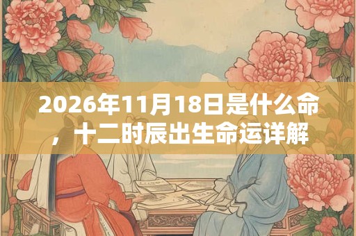 2026年11月18日是什么命,十二时辰出生命运详解 2026年11月18日是什么命,十二时辰出生命运详解