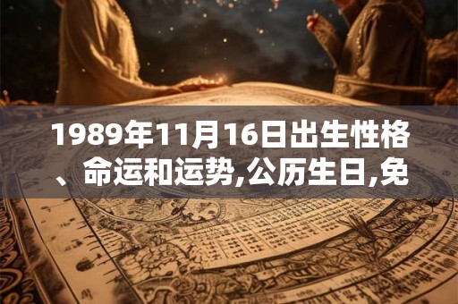 1989年11月16日出生性格、命运和运势,公历生日,免费算命