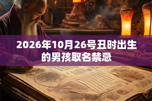 2026年10月26号丑时出生的男孩取名禁忌 2026年10月26号丑时出生的男孩取名禁忌