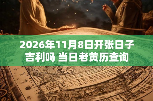 2026年11月8日开张日子吉利吗 当日老黄历查询