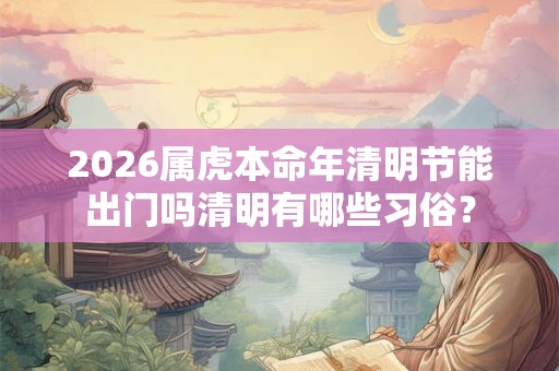 2026属虎本命年清明节能出门吗清明有哪些习俗？