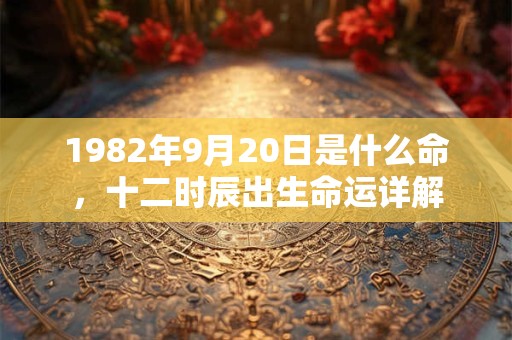 1982年9月20日是什么命，十二时辰出生命运详解