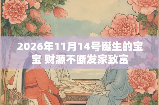 2026年11月14号诞生的宝宝 财源不断发家致富