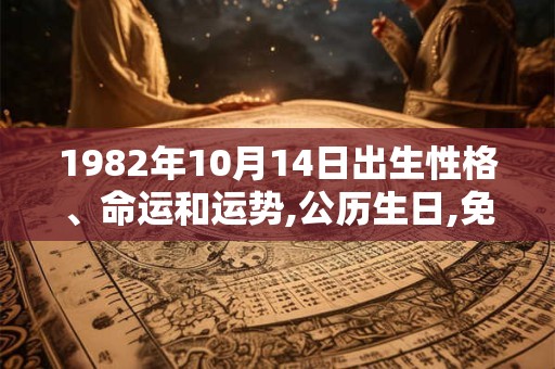 1982年10月14日出生性格、命运和运势,公历生日,免费算命 1982年10月14日出生性格、命运和运势,公历生日,免费算命