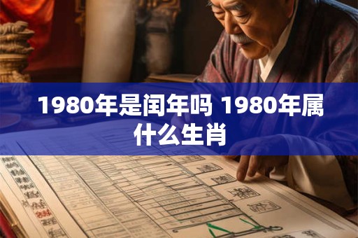 1980年是闰年吗 1980年属什么生肖
