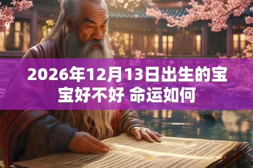 2026年12月13日出生的宝宝好不好 命运如何 2026年12月13日出生的宝宝好不好 命运如何