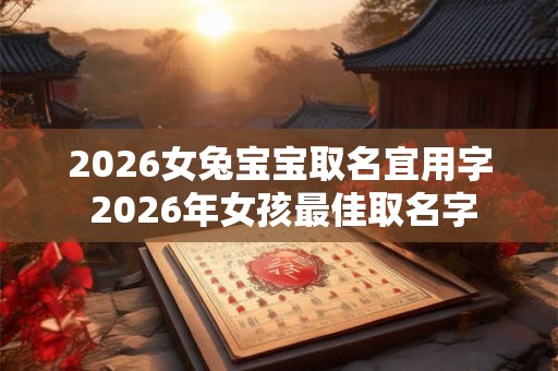 2026女兔宝宝取名宜用字 2026年女孩最佳取名字