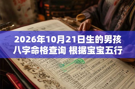 2026年10月21日生的男孩八字命格查询 根据宝宝五行缺失起名字