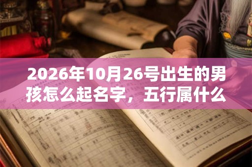 2026年10月26号出生的男孩怎么起名字，五行属什么