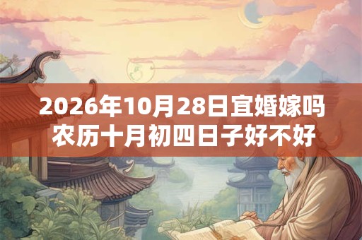 2026年10月28日宜婚嫁吗 农历十月初四日子好不好