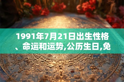 1991年7月21日出生性格、命运和运势,公历生日,免费算命