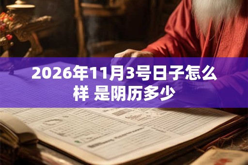 2026年11月3号日子怎么样 是阴历多少