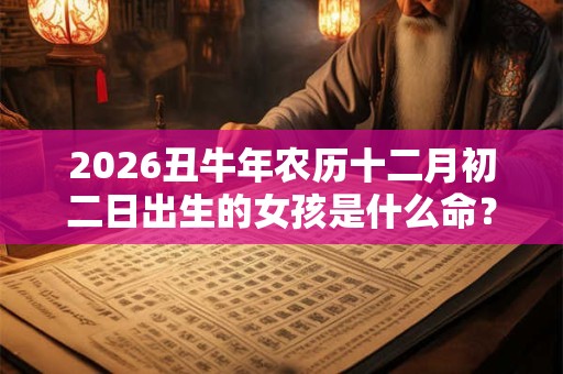 2026丑牛年农历十二月初二日出生的女孩是什么命？