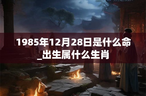 1985年12月28日是什么命_出生属什么生肖