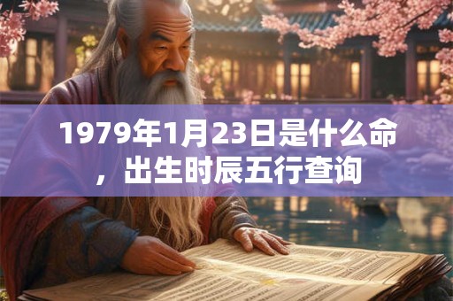 1979年1月23日是什么命，出生时辰五行查询