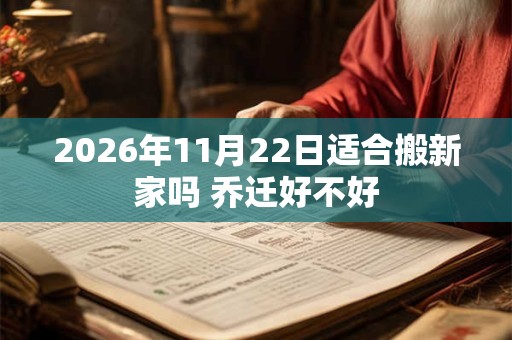 2026年11月22日适合搬新家吗 乔迁好不好 2026年11月22日适合搬新家吗 乔迁好不好