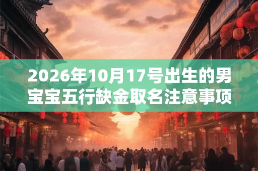 2026年10月17号出生的男宝宝五行缺金取名注意事项 2026年10月17号出生的男宝宝五行缺金取名注意事项