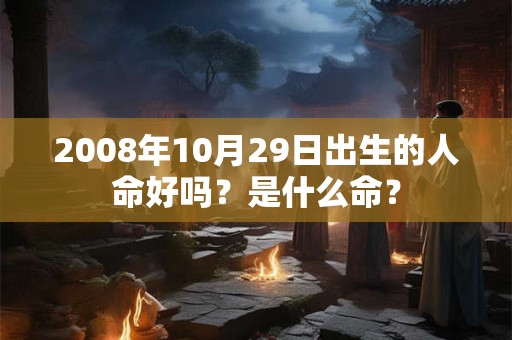 2008年10月29日出生的人命好吗?是什么命? 2008年10月29日出生的人命好吗?是什么命?