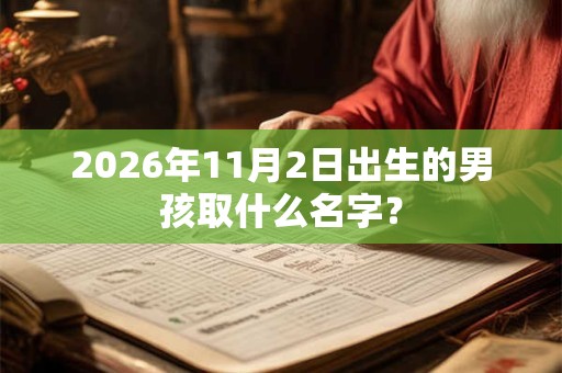 2026年11月2日出生的男孩取什么名字？