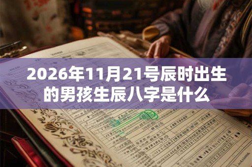 2026年11月21号辰时出生的男孩生辰八字是什么 2026年11月21号辰时出生的男孩生辰八字是什么