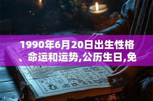 1990年6月20日出生性格、命运和运势,公历生日,免费算命