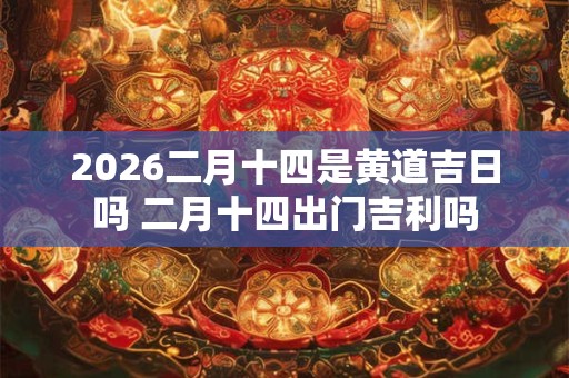 2026二月十四是黄道吉日吗 二月十四出门吉利吗
