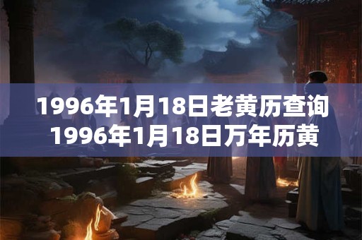 1996年1月18日老黄历查询 1996年1月18日万年历黄道吉日