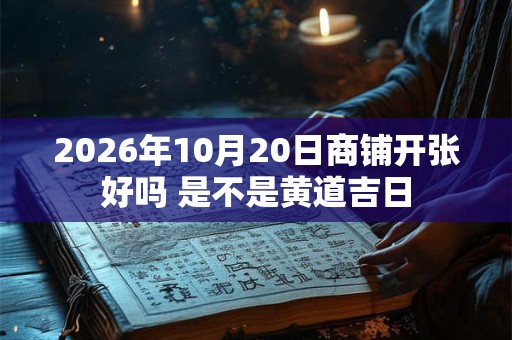 2026年10月20日商铺开张好吗 是不是黄道吉日