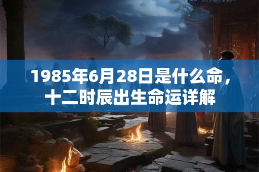 1985年6月28日是什么命,十二时辰出生命运详解 1985年6月28日是什么命,十二时辰出生命运详解