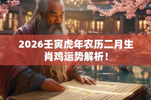 2026壬寅虎年农历二月生肖鸡运势解析! 2026壬寅虎年农历二月生肖鸡运势解析!