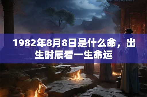 1982年8月8日是什么命,出生时辰看一生命运 1982年8月8日是什么命,出生时辰看一生命运
