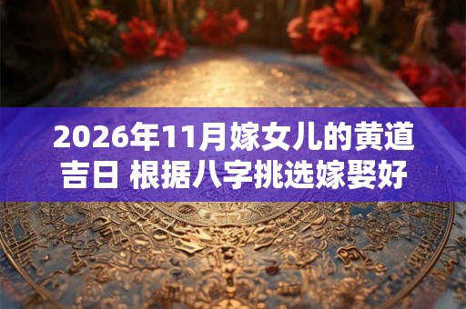 2026年11月嫁女儿的黄道吉日 根据八字挑选嫁娶好日子