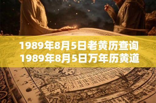 1989年8月5日老黄历查询 1989年8月5日万年历黄道吉日