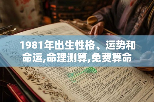 1981年出生性格、运势和命运,命理测算,免费算命 1981年出生性格、运势和命运,命理测算,免费算命