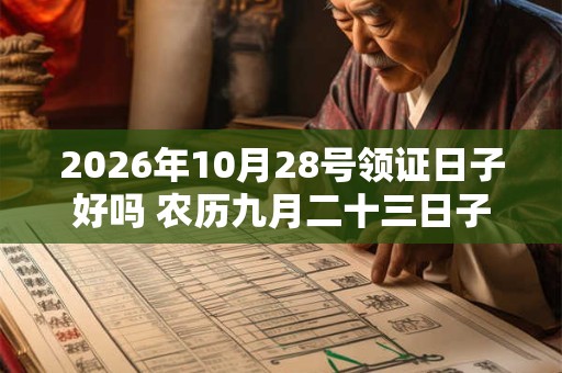 2026年10月28号领证日子好吗 农历九月二十三日子好吗