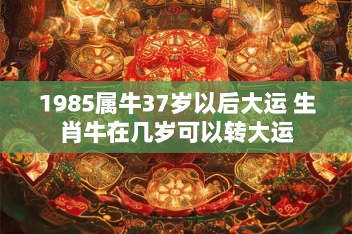 1985属牛37岁以后大运 生肖牛在几岁可以转大运